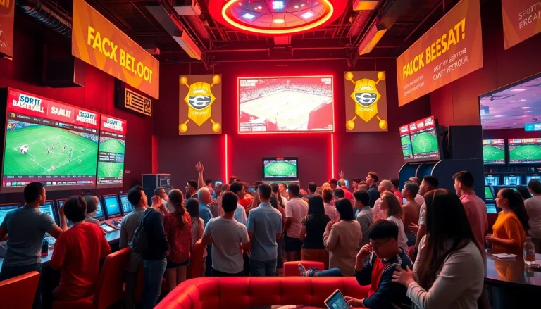 Experience the thrill of sports betting at https://talkprep.org/ with friends at a buzzing casino venue.