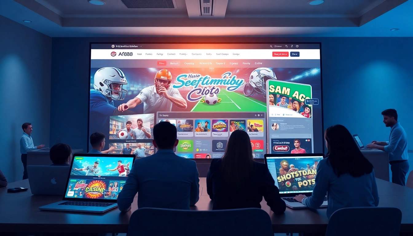 Users engaging with the af88 com online betting platform featuring diverse gaming options and secure interfaces.