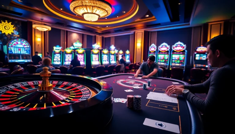 Players strategizing at a poker table, thrilling atmosphere enhanced by https://king88b.us.com/ branding.