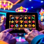 Exciting interactive gaming atmosphere showcasing hoki138 pro with vibrant slot graphics.