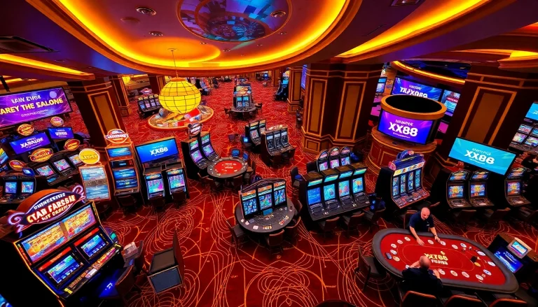 Experience the excitement of gambling at https://xx88.promo/ with vibrant tables and slot machines.