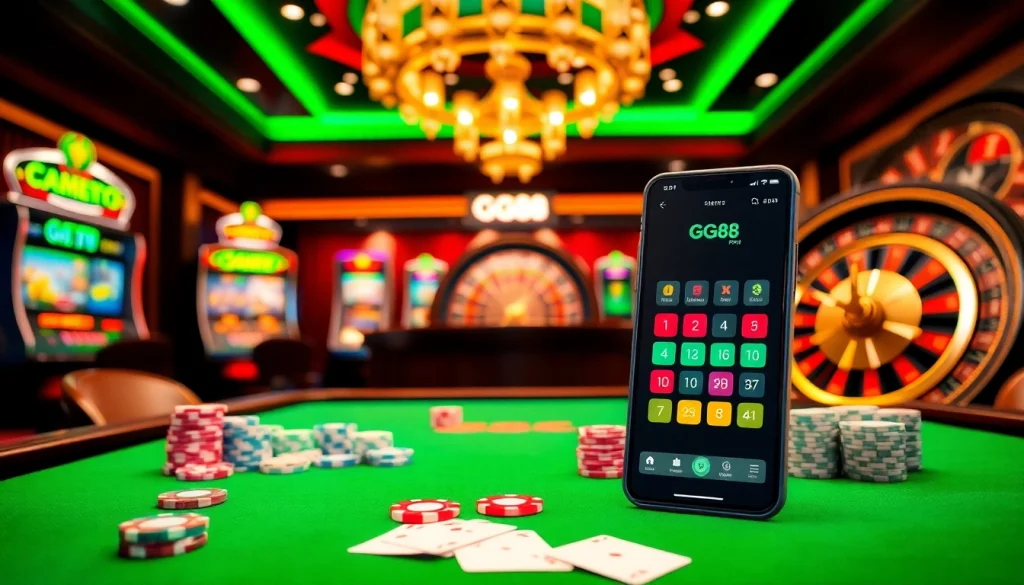 GG88 offers a thrilling casino experience with vibrant tables, exciting games, and high-stakes action.