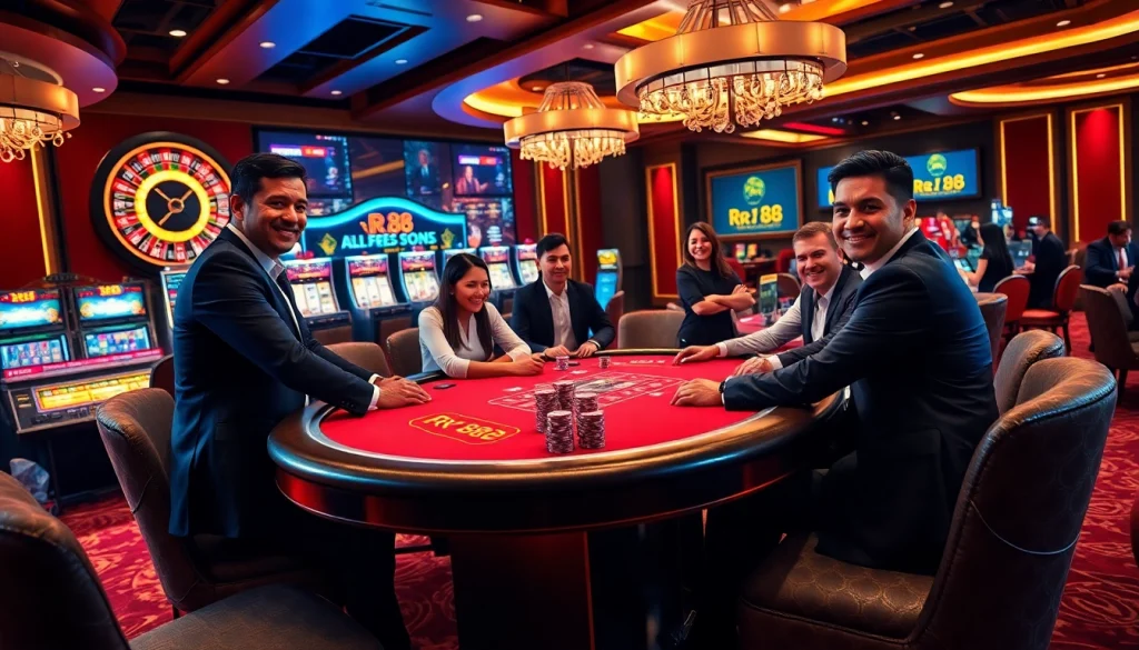Experience the thrill of RR 88 casino gaming with vibrant poker action and excitement.