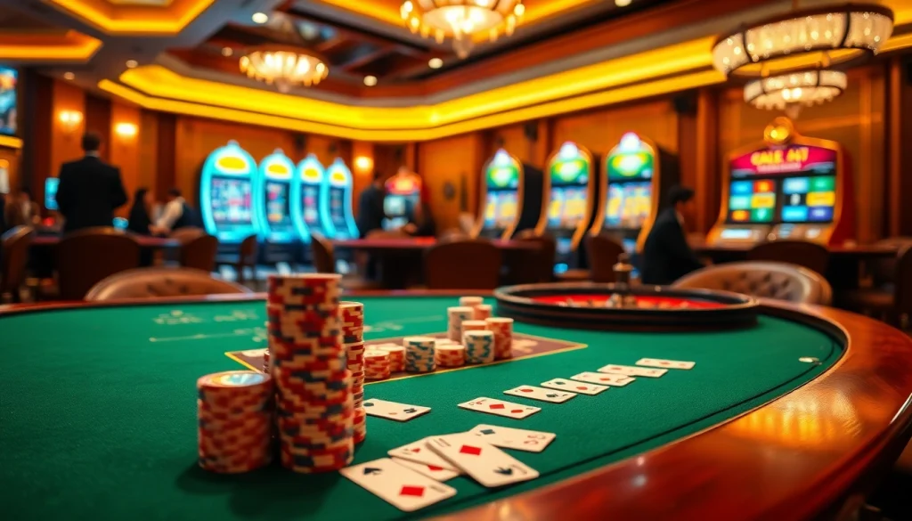 Experience thrilling gameplay at 79king 1com's luxurious casino with professional dealers and vibrant slot machines.