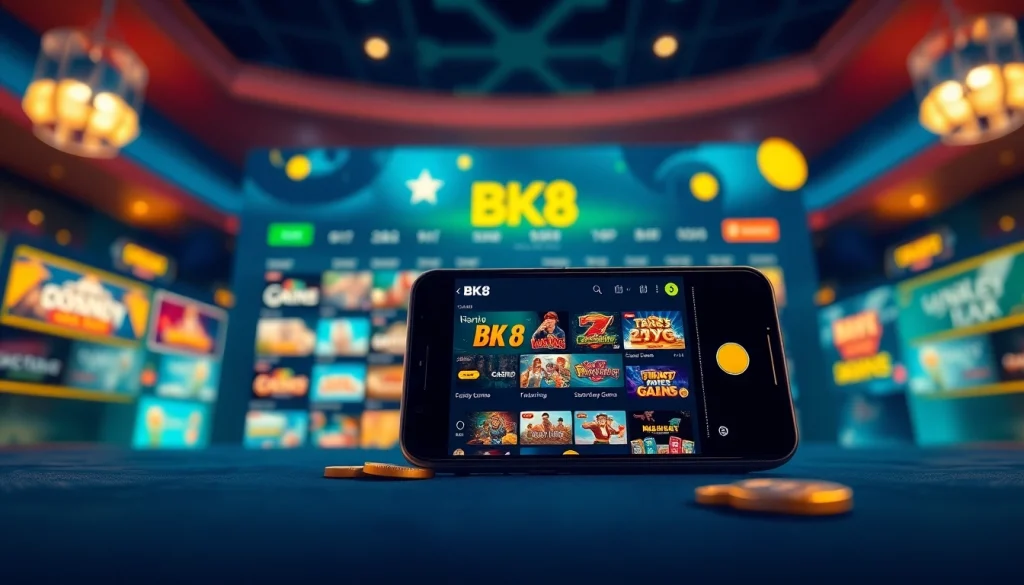 Visual representation of bk860s.com showcasing an inviting online gaming interface with casino games and sports betting.