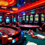 Experience thrilling gameplay at kjc.ac with vibrant casino elements like roulette and poker.