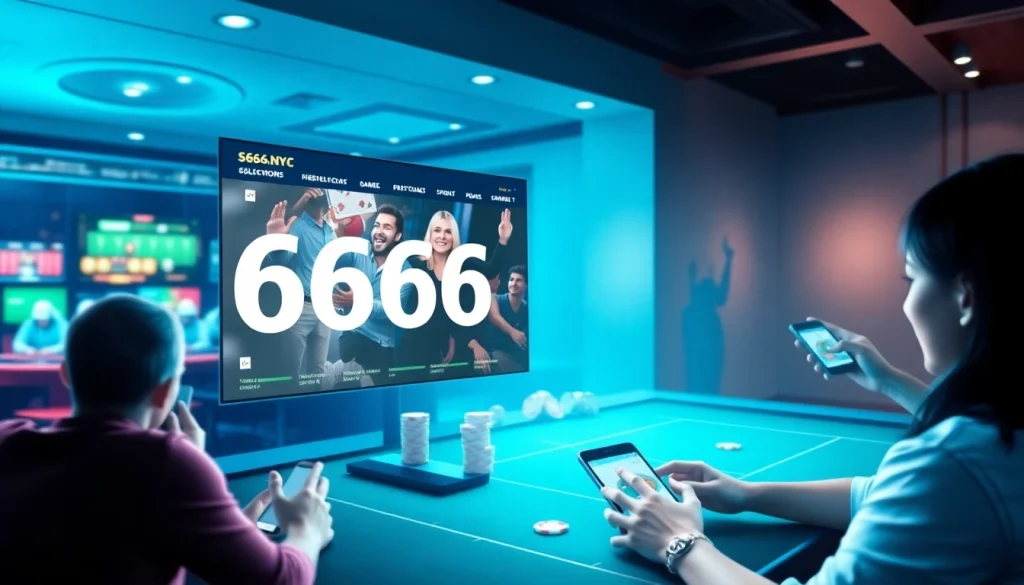 S666.nyc online betting platform showcasing poker and baccarat games with modern interface design.