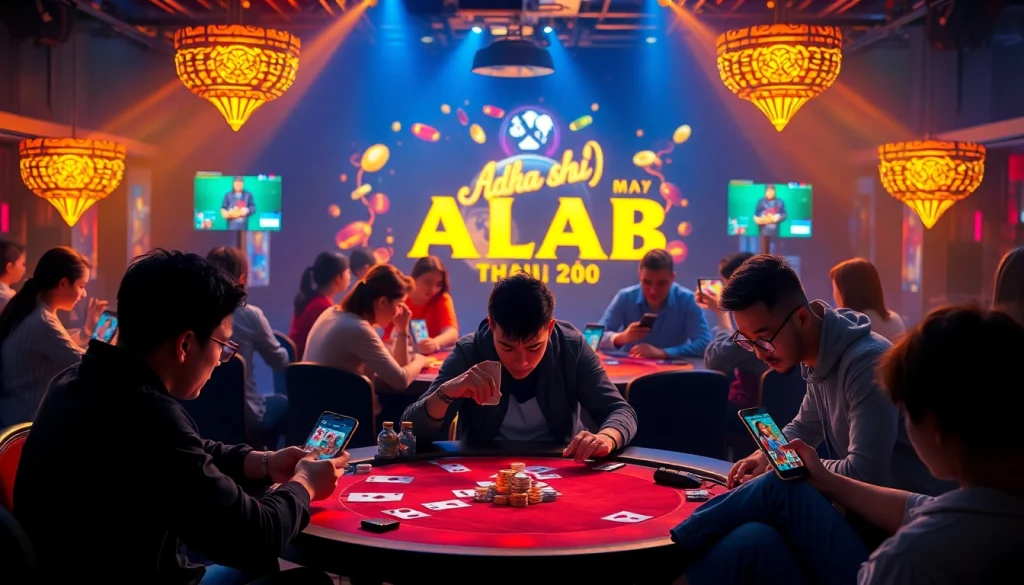 Experience immersive online gaming with gamebaidoithuong.com.vc, showcasing players enjoying popular card games.