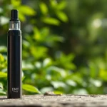 Buy DMT vape pen with sleek design amidst serene natural setting.