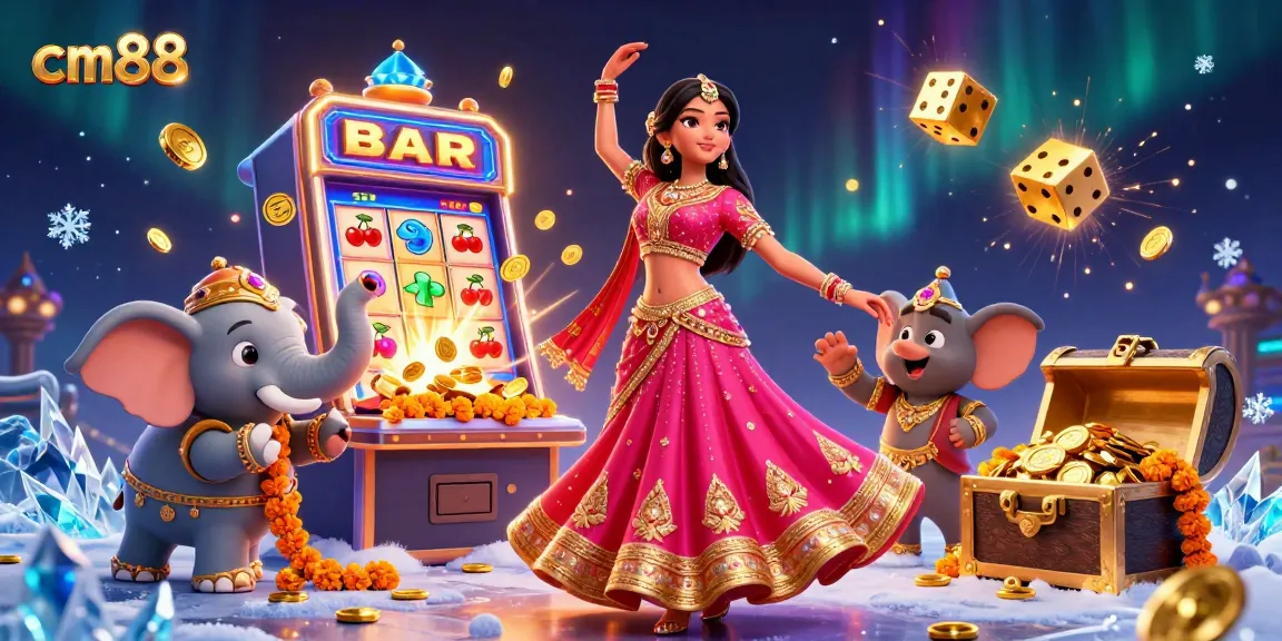 Experience thrilling jackpots at cm88 with vibrant casino elements and stunning characters.